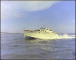 Huckins Offshore Yacht on Tampa Bay, Florida, C by George Skip Gandy IV