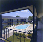 Courtyard and Pool at Chateau Apartments, Tampa, Florida, A by George Skip Gandy IV