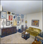 Living Room with Art Gallery Wall at The Chateau Apartments, Tampa, Florida, B by George Skip Gandy IV