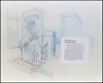 Conceptual Drawing of Barnett Bank Plaza in Downtown Tampa, Florida by George Skip Gandy IV