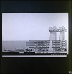 Cross-Sectional Elevation of Proposed Jacksonville Airport, Jacksonville, Florida, A by George Skip Gandy IV