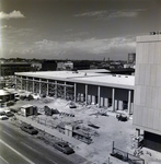 Cranes and Trucks Present on Construction Site, Finishing up Hillsborough County Courthouse, Tampa, Florida, A by George Skip Gandy IV