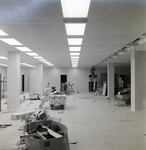 Employee Installing Lighting Inside County Courthouse Annex, B by George Skip Gandy IV