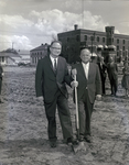 Ed Blackburn Jr. and Another Pose with Shovel at Construction Site for County Jail by George Skip Gandy IV