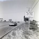 Weight Limit Sign on Courtney Campbell Causeway Bridge, Tampa, Florida, D by George Skip Gandy IV