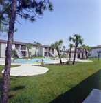 Pool at El Castellano Apartments, E by George Skip Gandy IV