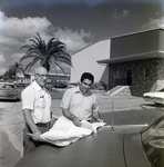 Two Men from Custom Structures, Inc. Reviewing Plans, Tampa, Florida, B by George Skip Gandy IV