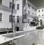 Back View of Mirasol Apartments with Pool and Lift Area, Tampa, Florida, C by George Skip Gandy IV