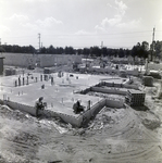 Construction Workers on Foundation at Del Lago Apartments Site, Tampa, Florida, A by George Skip Gandy IV