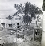 Del Lago Apartments Construction Site with Stacked Blocks and Trucks, Tampa, Florida, B by George Skip Gandy IV