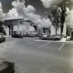 Man and Woman Walking Towards Parked Cars at Del Lago Apartments, Tampa, Florida, B by George Skip Gandy IV