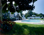 Side View of Backyard Pool Area by George Skip Gandy IV