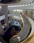 Interior of Building Lobby with Christmas Décor, A by George Skip Gandy IV