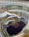 Interior of Building Lobby with Christmas Décor, C by George Skip Gandy IV