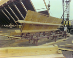 Workers Using a Crane for a Timber Beam, C by George Skip Gandy IV