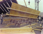 Workers Using a Crane for a Timber Beam, D by George Skip Gandy IV