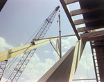 Workers Using a Crane for a Timber Beam, P by George Skip Gandy IV