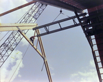 Workers Using a Crane for a Timber Beam, Q by George Skip Gandy IV