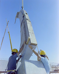 Workers Using a Crane for a Timber Beam, AE by George Skip Gandy IV