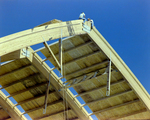 Workers on Top a Timber Framed Structure, D by George Skip Gandy IV