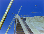 Workers on Top a Timber Framed Structure, T by George Skip Gandy IV