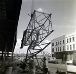 Workers Hold Line, Sims Service Crane Removal, First Financial Tower, A by George Skip Gandy IV
