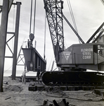 Florida Steel Crane Carrying Steel Beam over Water at Westinghouse Electric, C by George Skip Gandy IV