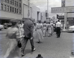 People Walking along Franklin St, A by George Skip Gandy IV