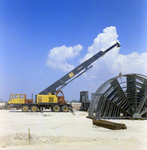 Cranes at Work on the Florida Power Anclote Plant, Tarpon Springs, AD by George Skip Gandy IV