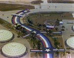 Painted Walkway and Geodesic Domes at Kennedy Space Center, Merritt Island by George Skip Gandy IV
