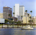 Downtown Tampa Skyline and Boat on Hillsborough River by George Skip Gandy IV