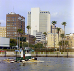 Downtown Tampa Skyline and Dorothy Tug Boat on Hillsborough River by George Skip Gandy IV