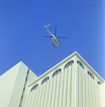 Helicopter Flying by Exchange National Bank in Tampa by George Skip Gandy IV