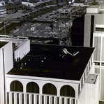 People and Helicopter on Exchange National Bank Roof, Tampa by George Skip Gandy IV