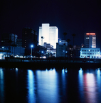 Exchange National Bank and Other Buildings at Night, Tampa by George Skip Gandy IV