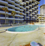 Hilton Hotel, Pool, A by George Skip Gandy IV