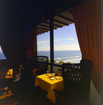 Hilton Hotel, View at the Roof Restaurant, C by George Skip Gandy IV