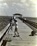 Children Fishing on Ballast Point Pier, A by George Skip Gandy IV