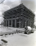 Scaffolding on Metropolitan Bank During Construction, E by George Skip Gandy IV