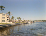 Boats Docked in Hillsborough River Behind Marina Club Condominiums in Tampa, I by George Skip Gandy IV