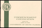 Commencement Convocation Program, USF, April 18, 1965