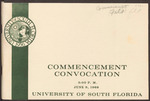Commencement Convocation Program, USF, June 9, 1968