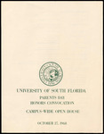 Convocation Program, USF, Honors, October 27, 1968