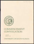 Commencement Convocation Program, USF, June 13, 1971