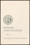 Convocation Program, USF, Honors, October 8, 1972