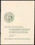 Commencement Convocation Program, USF, June 10, 1973
