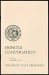 Convocation Program, USF, Honors, October 14, 1973