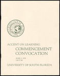 Commencement Convocation Program, USF, June 9, 1974