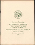 Commencement Convocation Program, USF Tampa Campus, June 12, 1977