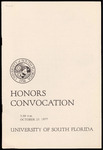 Convocation Program, USF, Honors, October 23, 1977